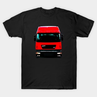 Classic ERF ECX lorry red high contrast T-Shirt